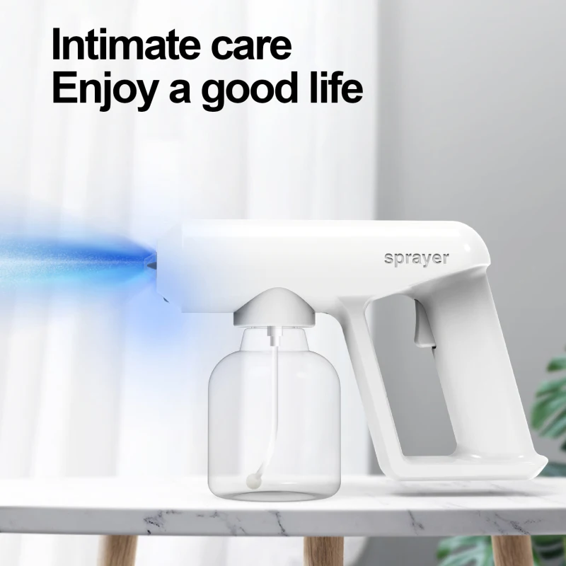 

250/300ml Sprayer Wireless Nano Blue Light Steam Sprayer USB Handheld Sterilizer Steam Spray Disinfection Gun Garden Watering