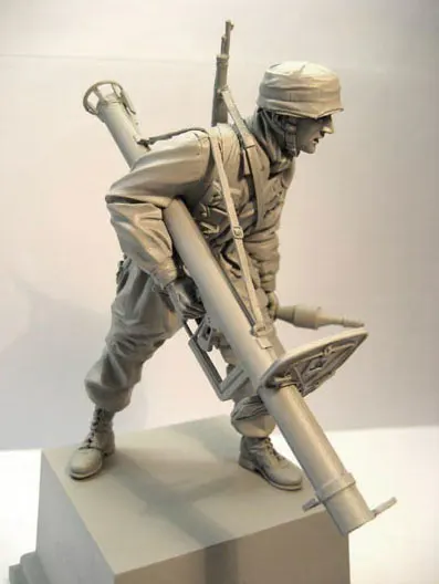 

1/16 Fallschirmjager w/ Panzerschreck Normandy 1944 полимерные фигурки солдат GK Второй мировой войны военная тема без покрытия без цвета