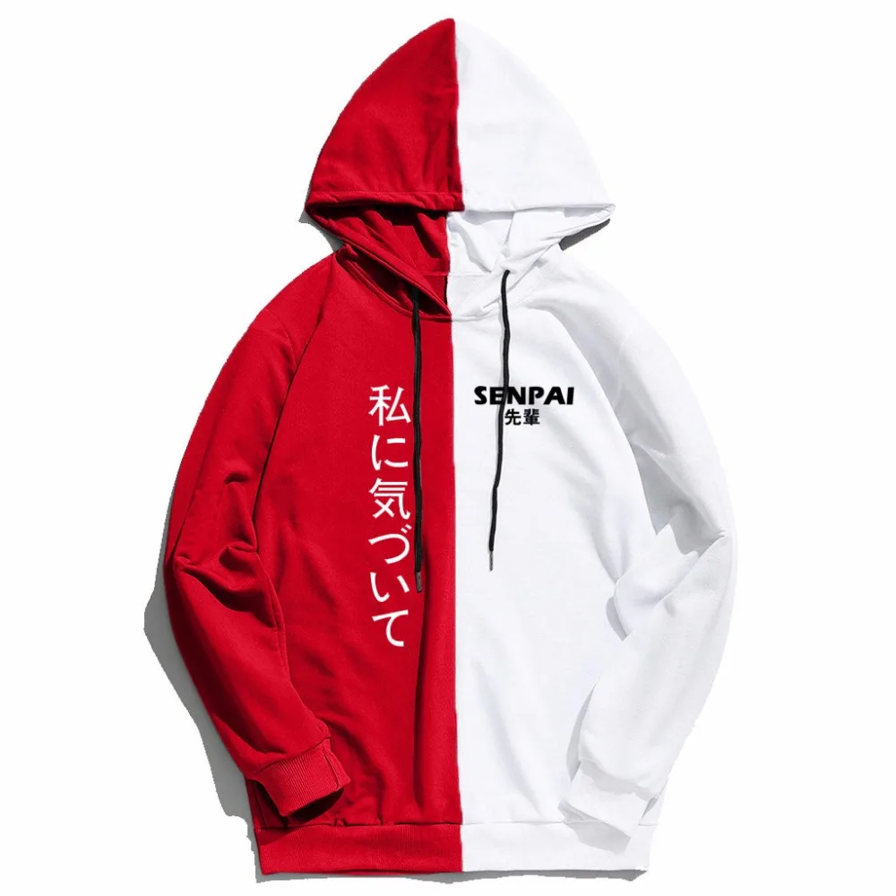 Толстовка SENPAI в японском стиле для мужчин и женщин тонкий свитшот с капюшоном