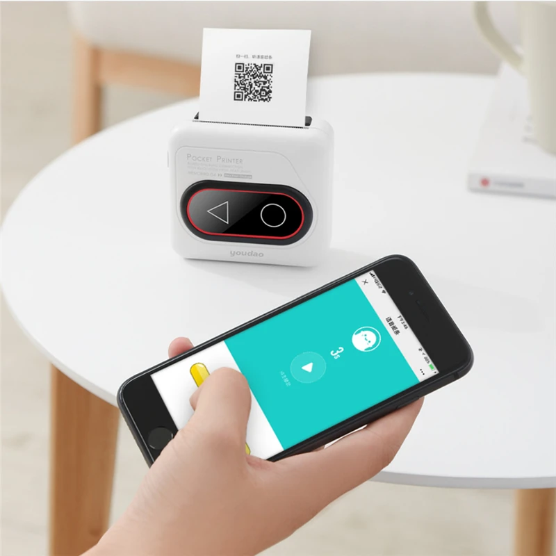 Новый Xiaomi Youdao Мини карманный принтер портативный фото термальный Bluetooth Hd 306