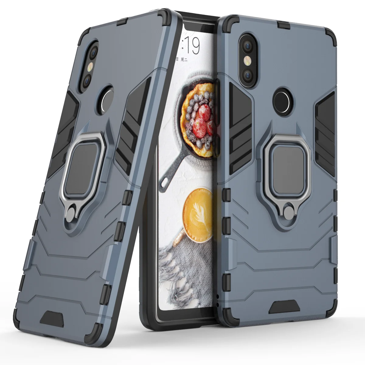 Для Xiaomi Mi8 SE чехол 360 Кронштейн магнит металлический палец кольцо держатель для