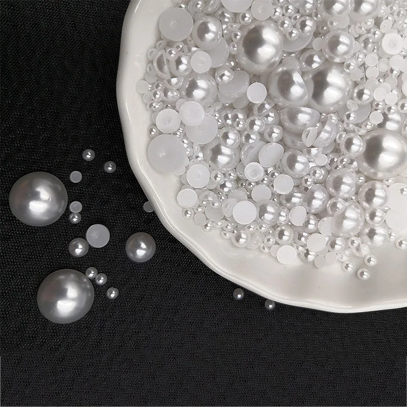 2/3/4/5mm Half Round Pearl Rivets Button for Cloth Pants Hat Bag Shoes DIY Crafts Decoration Home Garment Accessories | Дом и сад