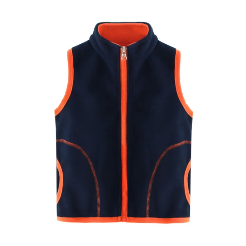 Детская флисовая куртка без рукавов на возраст 2 8 лет|Жилеты и безрукавки| |