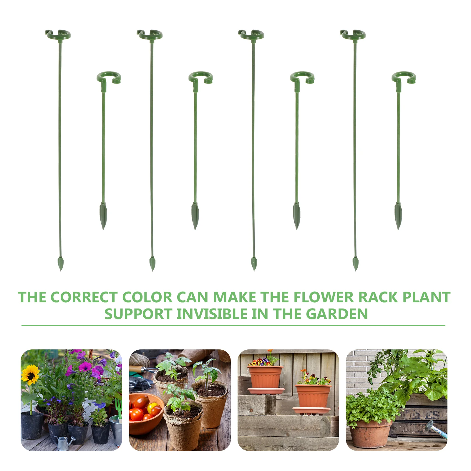 20pcs Plant Support Rack Potted Fixed Rods Butterflies Orchid Ring Holders | Cages & Supports