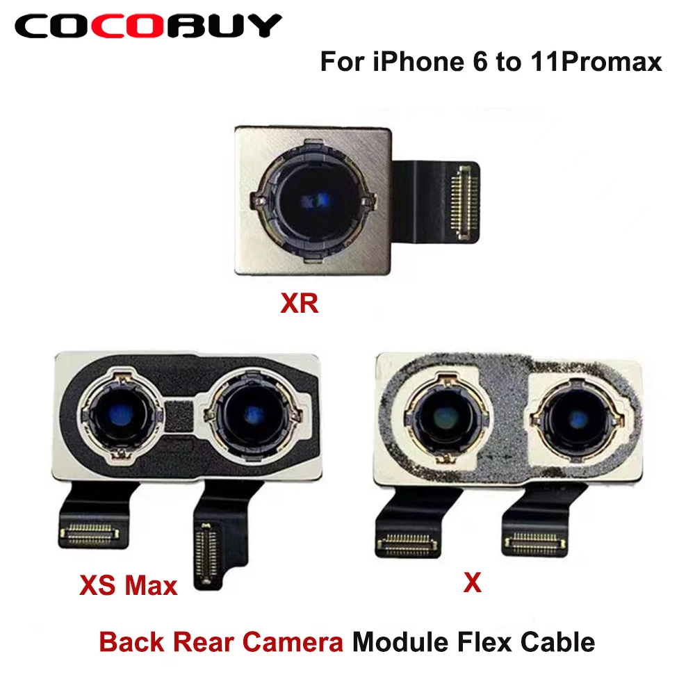 

Задняя камера для iPhone 11Promax 11 Xsmax XR XS 8P 7 6SP 6G, модуль задней камеры, гибкий кабель, запасные части, оригинальное качество