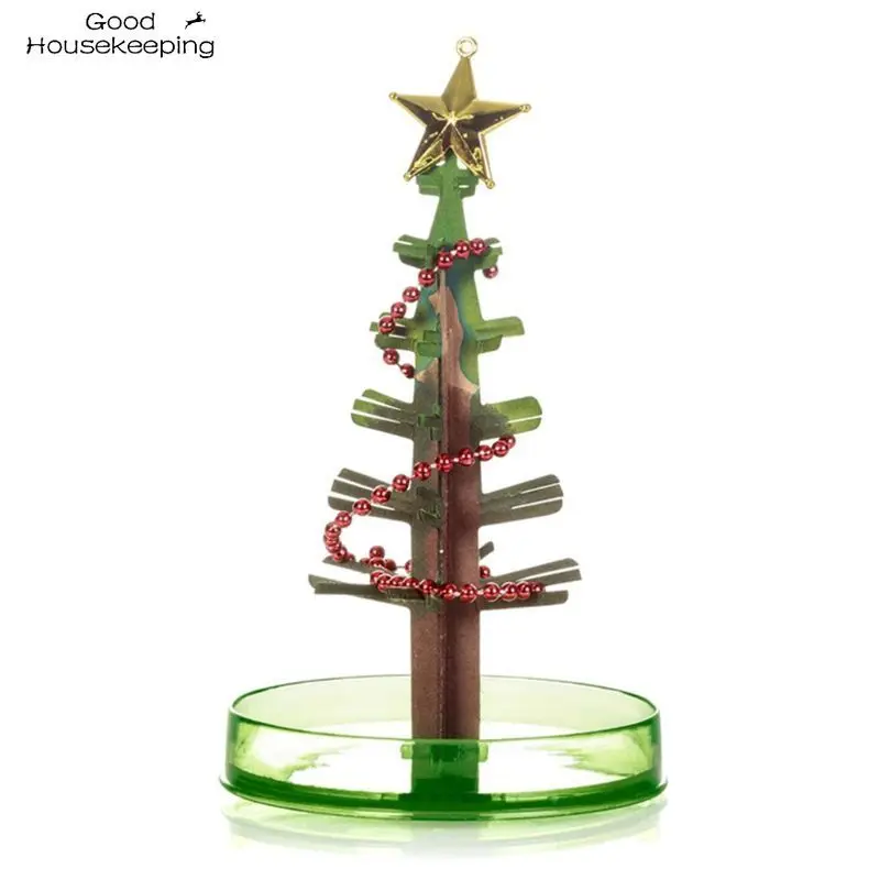 3 Types 14cm Magic Growing Christmas Tree DIY Fun Xmas Gift Toy for Adults Kids Home Festival Party Decor Props Mini | Дом и сад