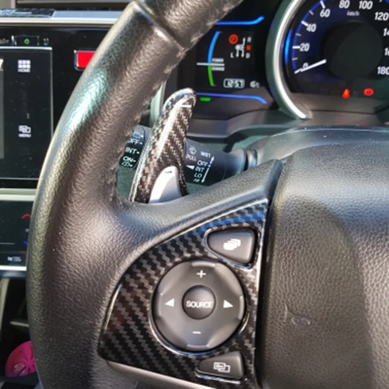 Рычаг переключения передач на руль из углеродного волокна для Honda Civic Fit Jazz VEZEL 2017