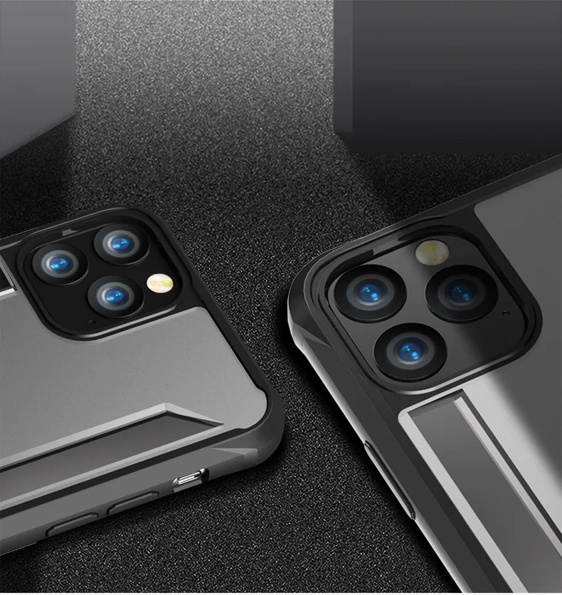 Матовый ударопрочный чехол из поликарбоната с мягкими краями для iPhone 11 Pro Max 7 Plus 8 X