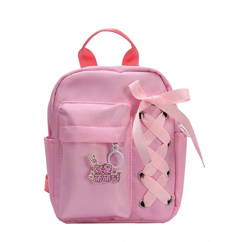 

Korean Style Canvas Mini Small Backpack For Women Fashion Travel Backpack Leisure School Bag Tote For Tennage Girl Bow Bag
