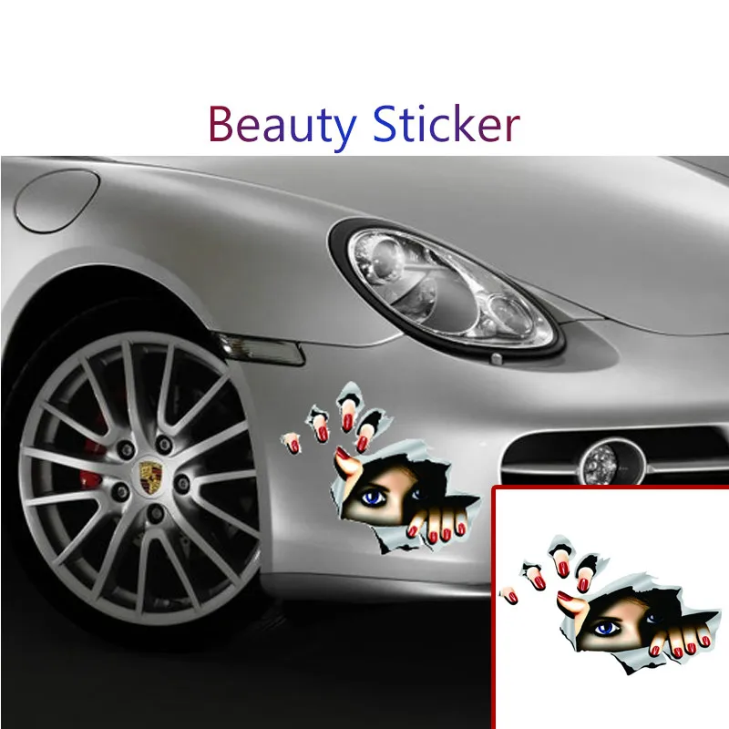 Автомобильные 3D наклейки Atreus с глазами для Subaru Forester XV Toyota Corolla Avensis RAV4 Забавный