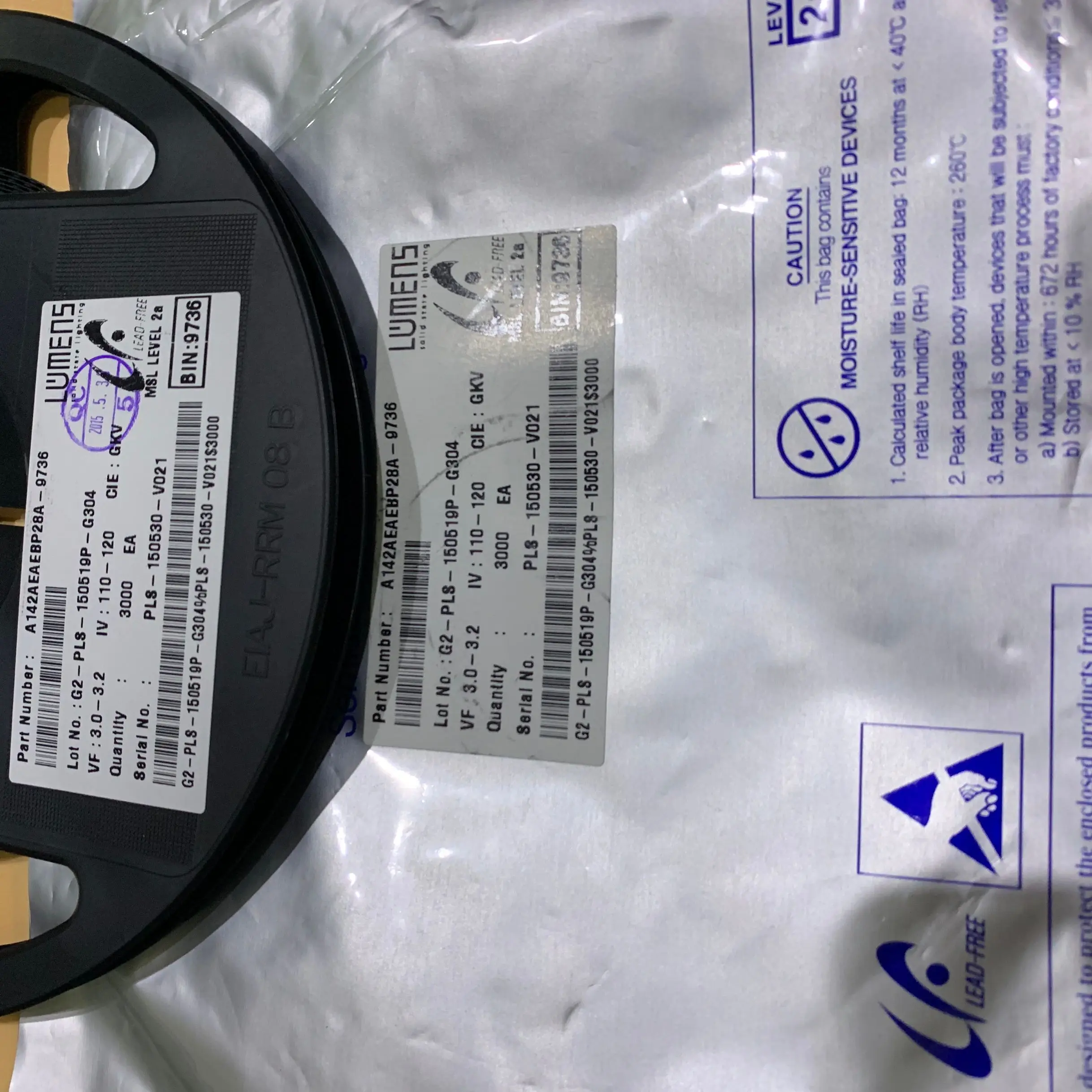 100 шт. люмен светодиодный Подсветка чип весы посылка 3 Вт CSP 1616 3V холодный белый 190LM