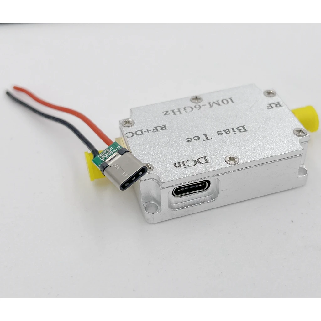

10MHz~6GHz RF BiasTee Power Feeder with TYPE-C connector Infeed Low Insertion Loss ElexMono
