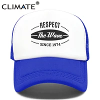 climate surfer cap surfing beach camp trucker cap hat respect the wave surfing fan hip hop cap surfboard mesh cap hat