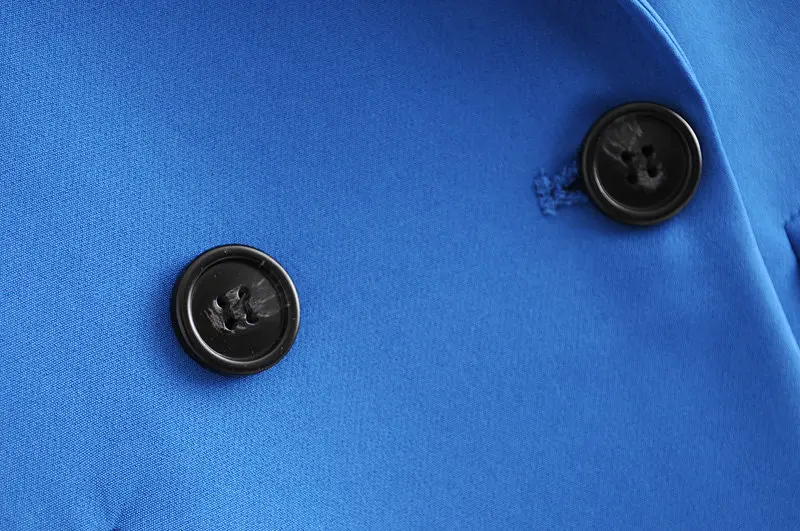 

2019 TOP QUALITY New Fashion Designer Blazer Jacket Women's Double Breasted Blazer elegant black coat female office wear formal