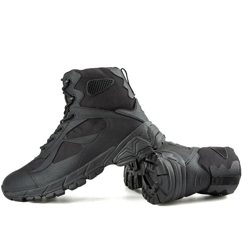Мужская Рабочая обувь со стальным носком Военные ботинки Мужские строительные с