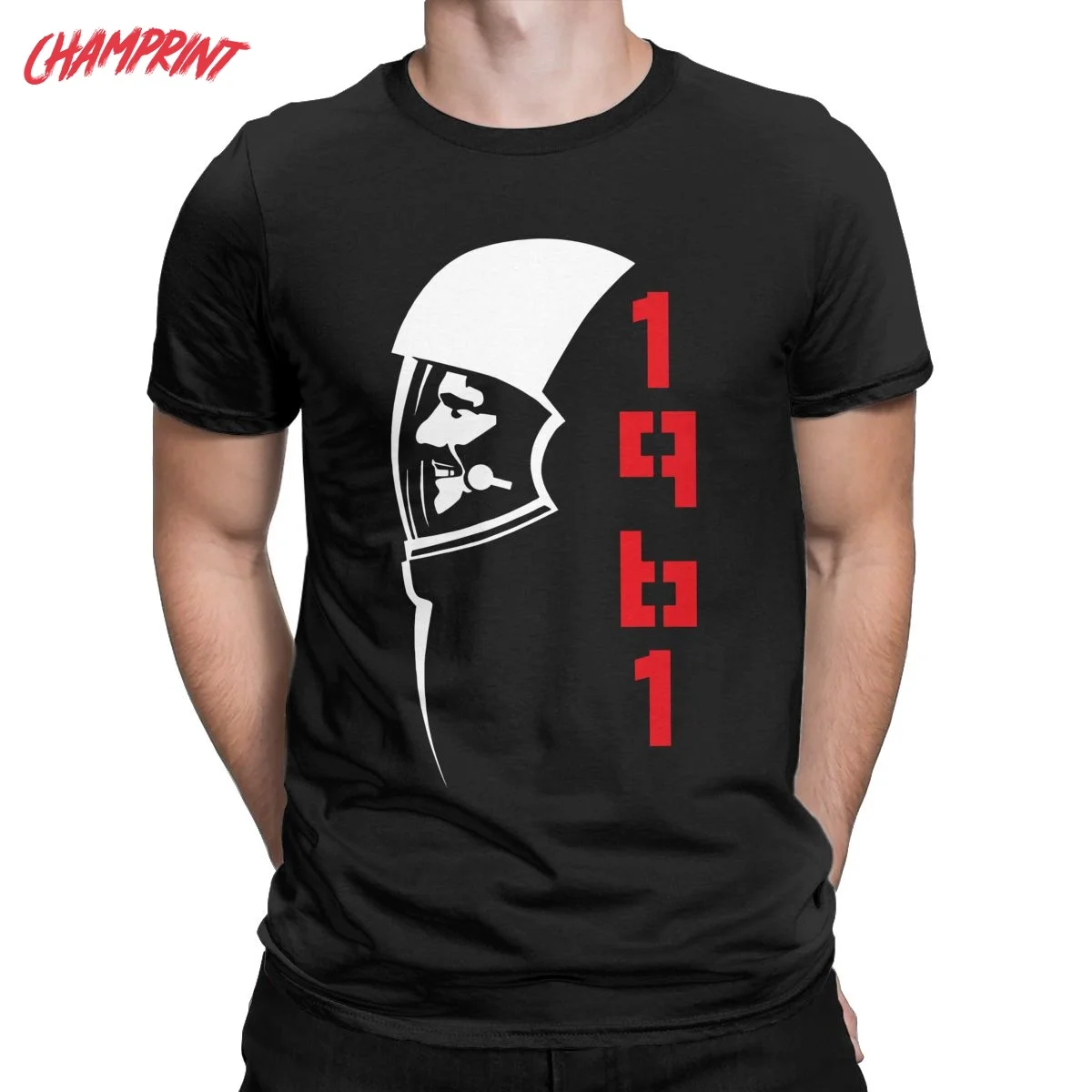 Мужские футболки с рисунком Юри гагагарина СССР космоната Советский Союз