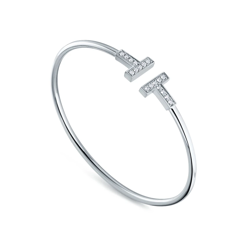 

The style of 925 sterling silver ladies fashion lovers hinge bracelet, men, holiday gifts