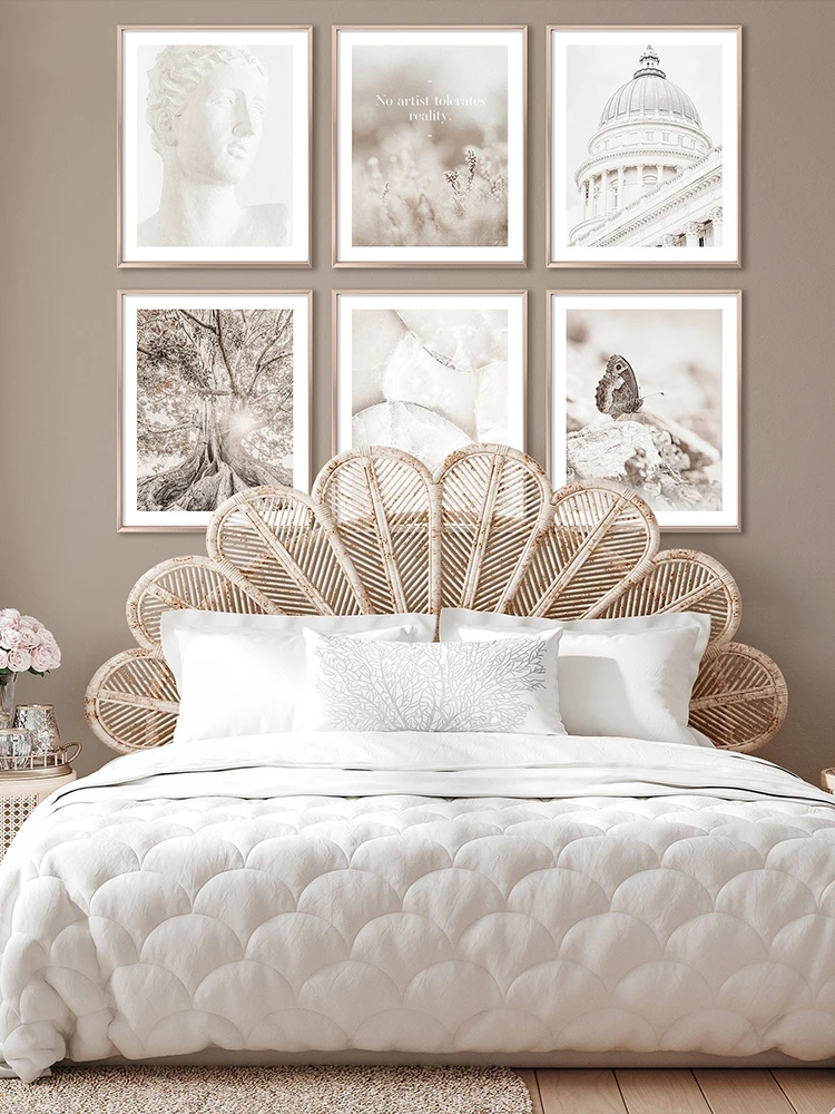 

Scandinavian Nature Plant Flower Canvas Painting Nordic Poster Winter Landscape Botanical Print Wall Art Picture Home Decoration