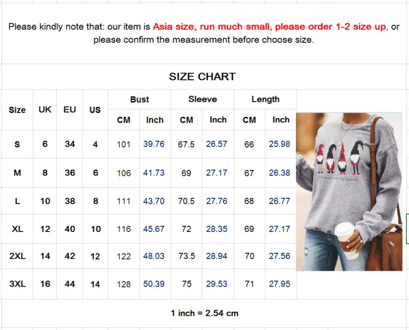

Women Fashion Sweaters Girls Christmas Sweatshirt Winter Thick Long Sleeve Pullover Cotton Sweater Jumper Tops Plus Size S-3xl