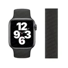 Ремешок для iWatch 38 мм 42 мм, Эластичный Силиконовый браслет, Соло-петля для Apple Watch Band 44 мм 40 мм, Apple watch Series 543SE6