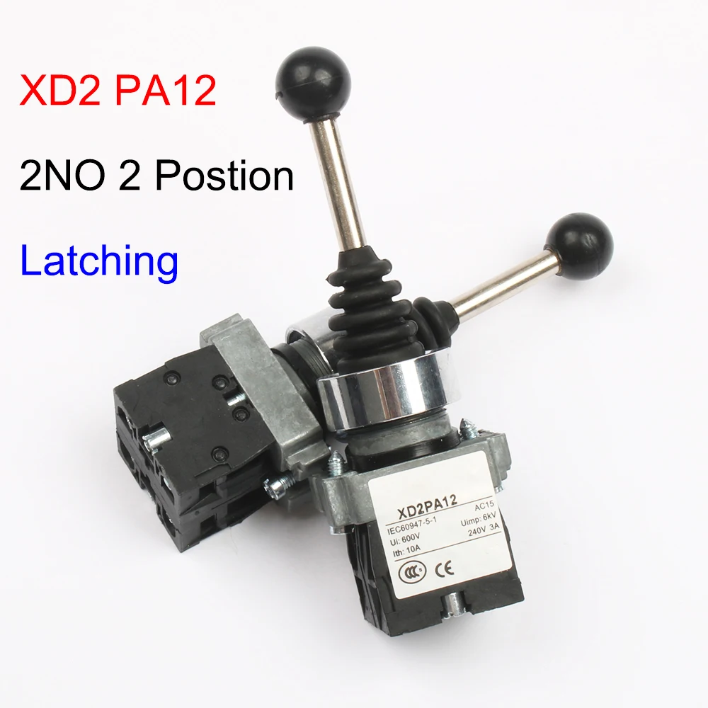 XD2-PA12 PA14 защелка 2NO 2 положения Кулисный Джойстик контроллер пружинный возврат поворотные поперечные переключатели сброс PA22 PA24 4NO 4 положения