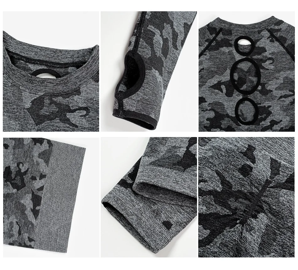 Женский бесшовный спортивный комплект с пуш ап женский укороченный топ