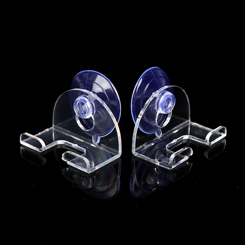 

2pcs Shaver Holder Suction Cup Transparent Hook Razor Rack Waterproof Removable Bathroom Organizer Mask Holder