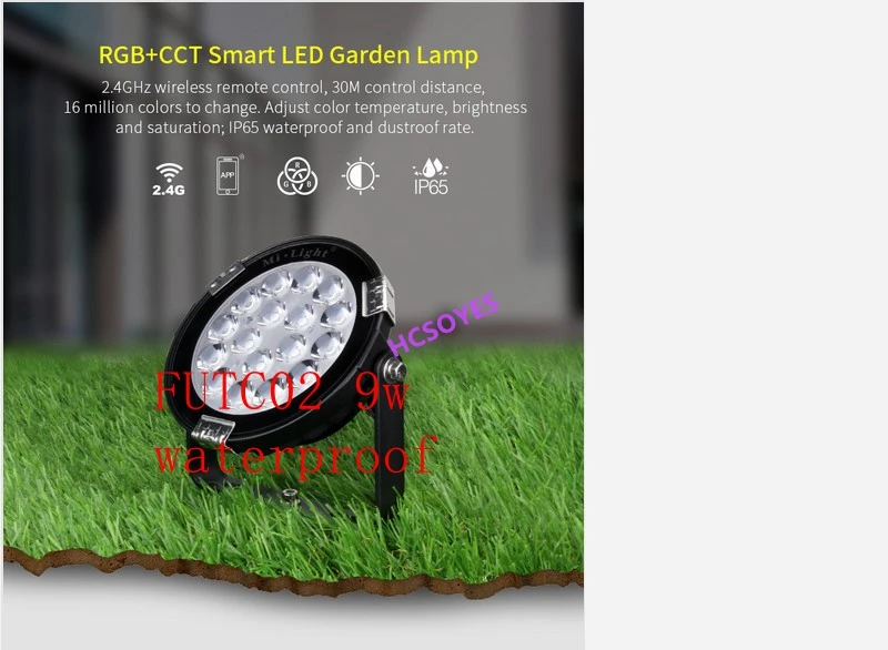 Mi светильник FUTC01/FUTC02/FUTC03 9 Вт 15 Вт RGB+ CCT светодиодный светильник для газона IP65 Водонепроницаемый 24 в 110 В 220 В Уличный садовый светильник