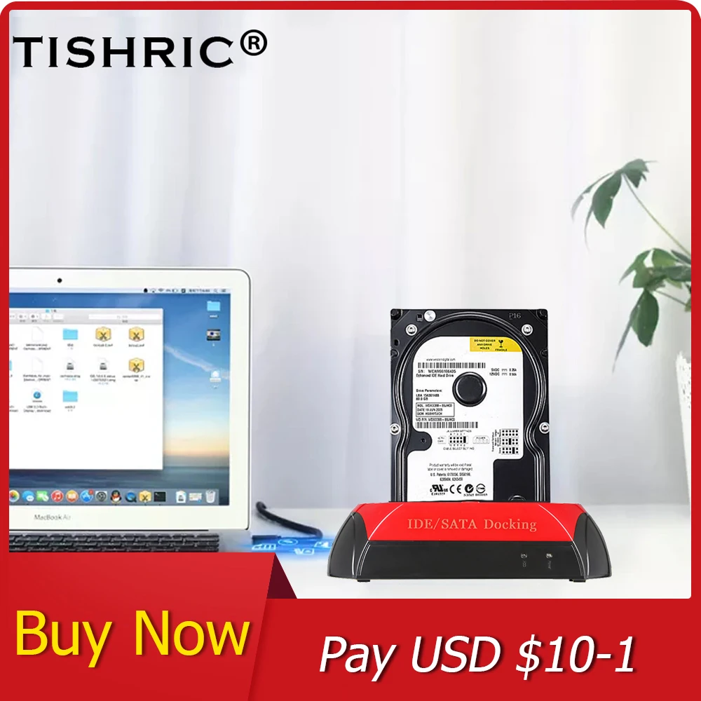Док станция TISHRIC IDE/SATA для жестких дисков адаптер SATA USB 2 0 корпуса жесткого диска 5/3