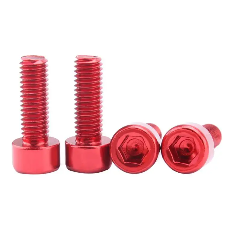 1 пара велосипедные бутылки для воды со клетка болты M5 из алюминиевого сплава с