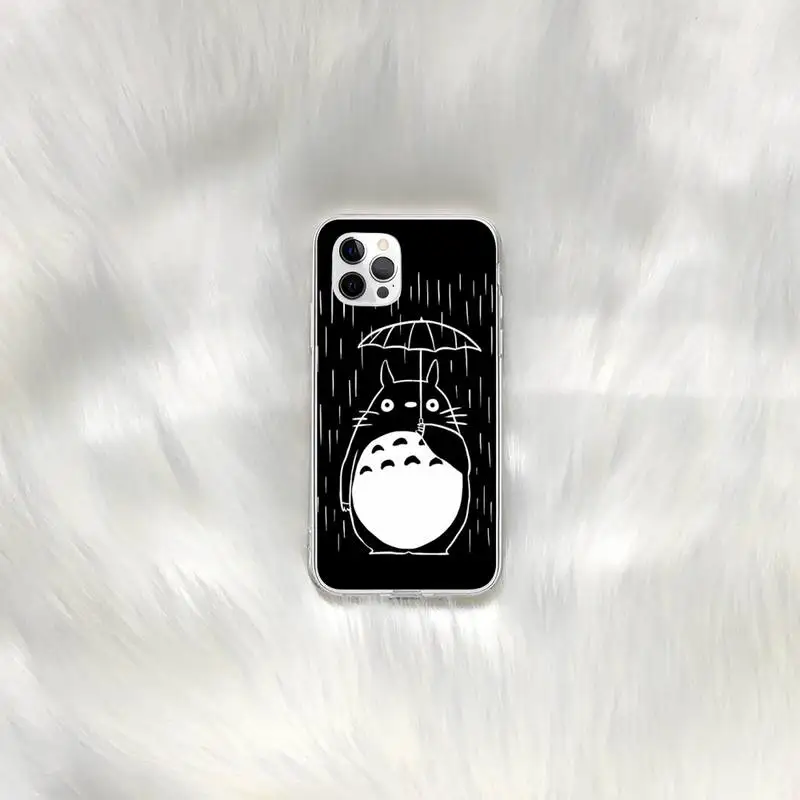 

Studio Ghibli Totoro Phone Case for iphone 6s 7 8plus xr xs max 11 12 pro max mini clear cover