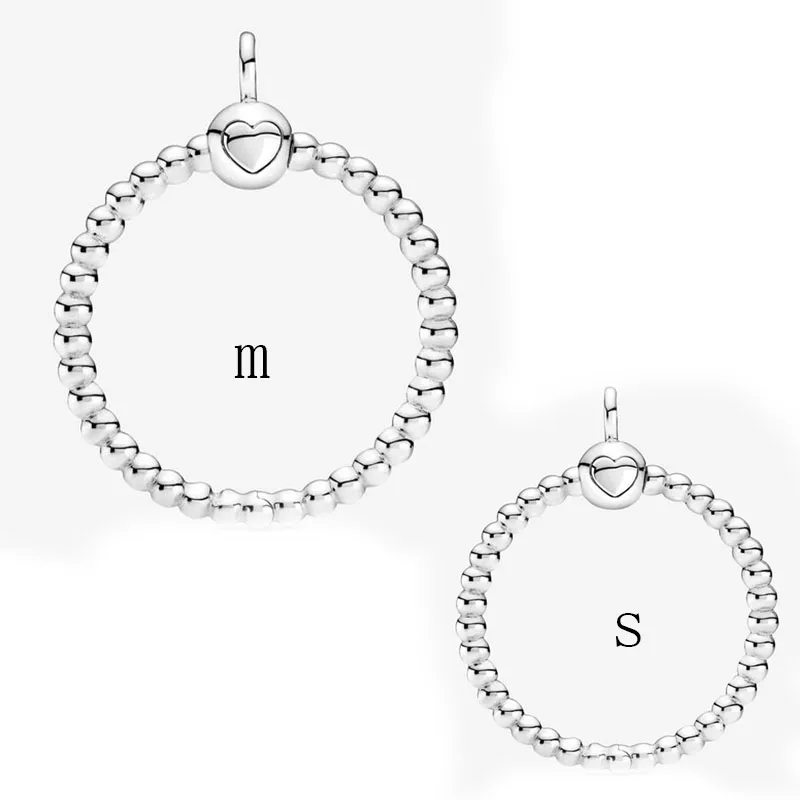 

S925 sterling silver pendantMoments Medium Beaded O Pendant