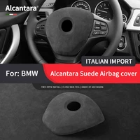 for bmw x4 1 series 3 series gtalcantara suede steering wheel horn airbag cover high end modification