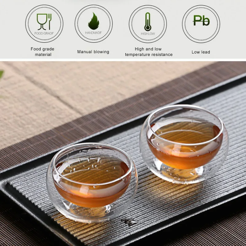 Стеклянная кружка для чая напитки стеклянная чашка кофе кружки 50 мл обеденный