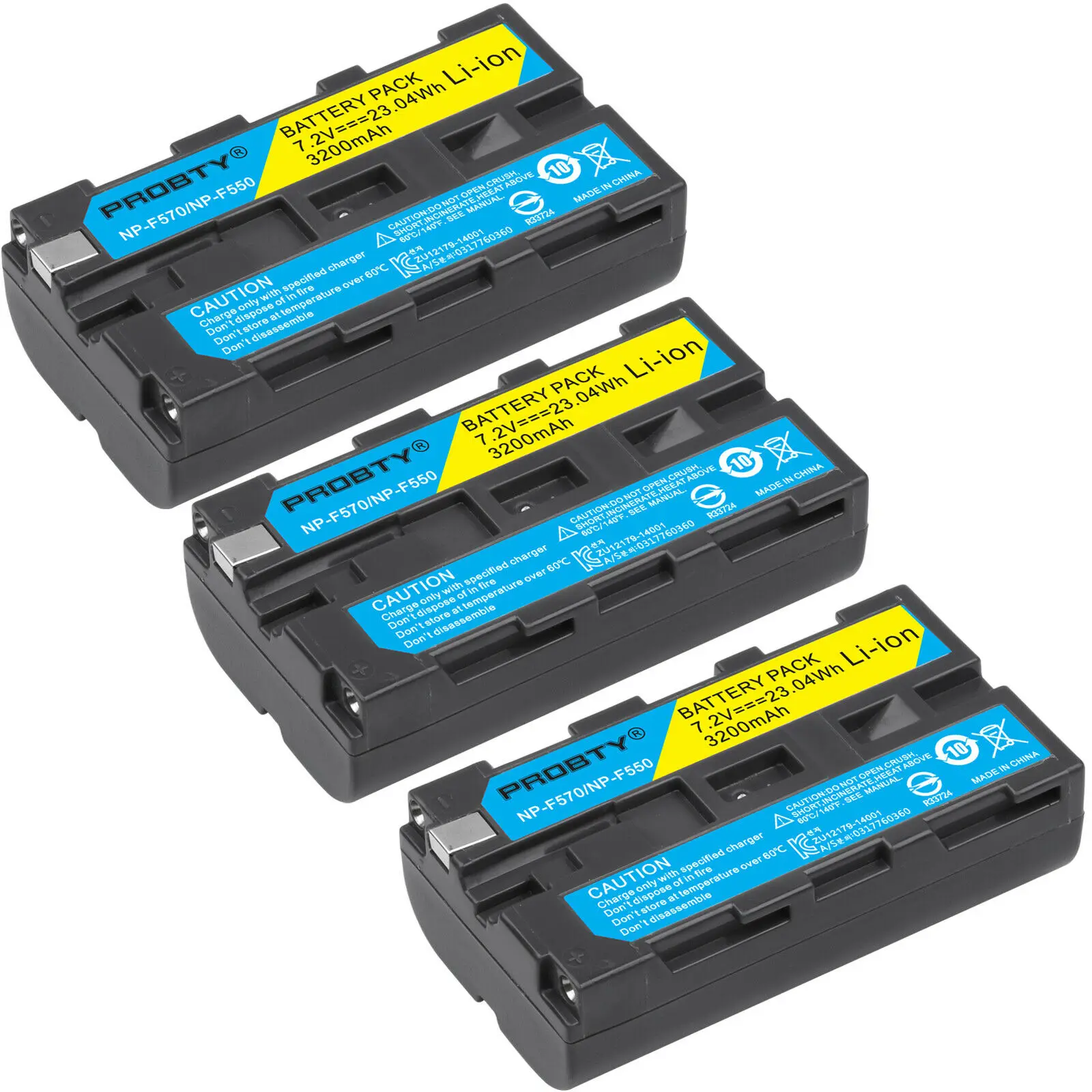 HIBTY 4 шт./лот 3200mAh Цифровая камера NP-F550 Аккумулятор для видеокамеры Sony NP-F330 NP-F530 NP-F570