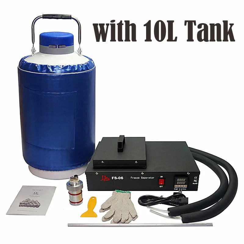 

Original FS-06 liquid nitrogen frozen Separator 2 in 1 kit built-in oil-less pump with 10L liquid nitrogen tank 220V 110V 300W