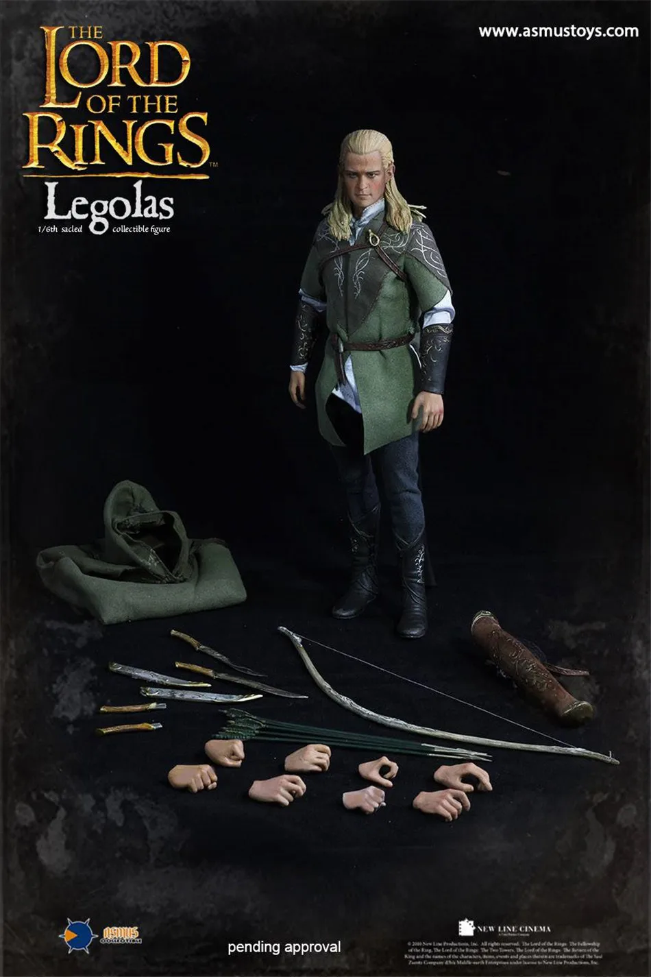 Игрушки Асмус LOTR010LUX Хоббит 1/6 эльфийский принц Леголас 1" Коллекция фигурка для фанатов подарок для хобби