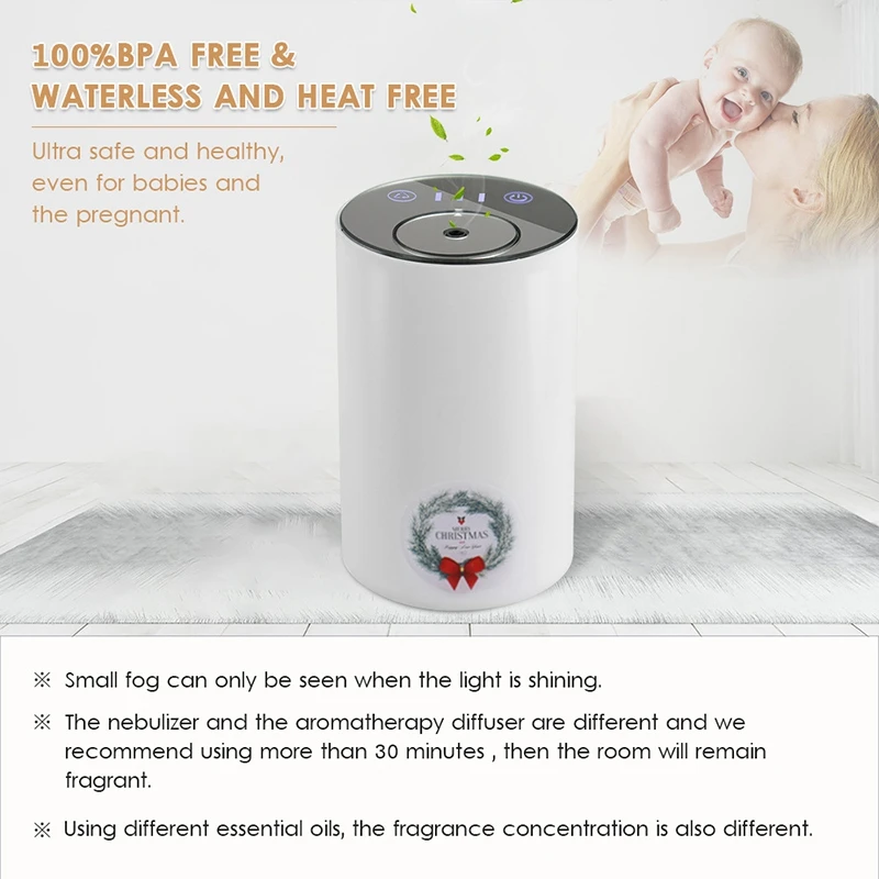 Безводный и беспроводной эфирное масло небулизирующий автомобиль ароматерапия