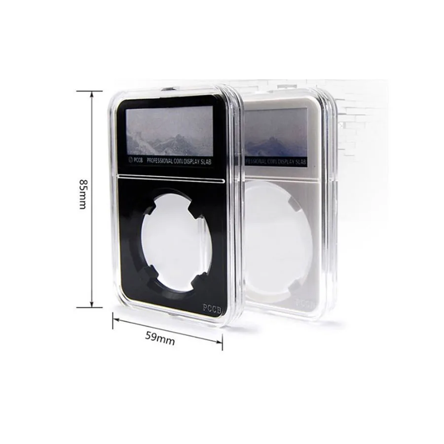 10 шт./кор. PCCB монеты плиты дисплей Класс Монета Чехол Защитите Держатель ящики для