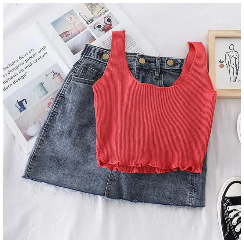 Женские сексуальные трикотажные майки 2020 Блестящий жилет летний топ Женский