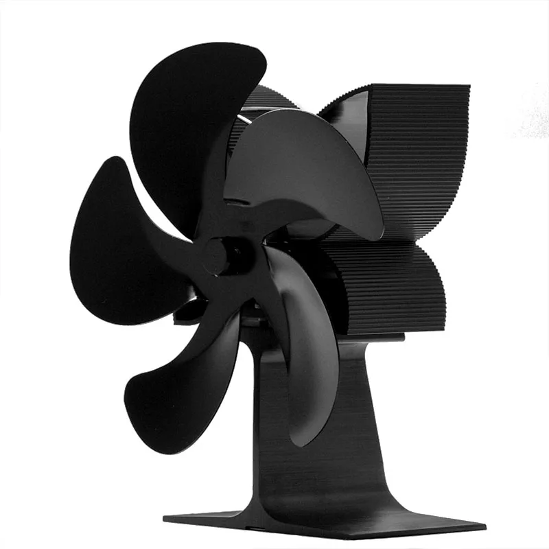 

5 Blades Heat Powered 1400 RPM Fireplace Stove Fan Log Wood Burner Eco-fan Quiet Home Fireplace Fan Efficient Heat Distribution