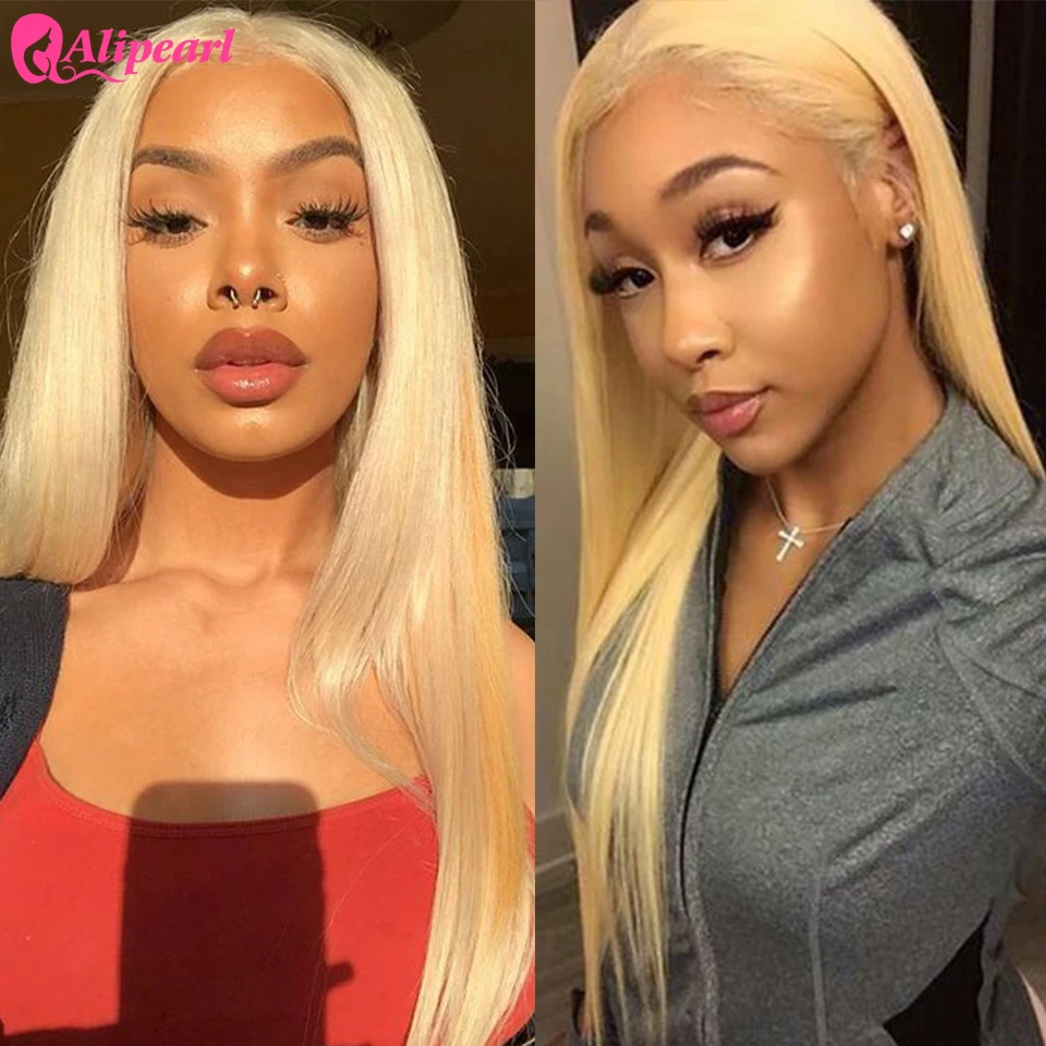 613 светлые парики с кружевом спереди предварительно сорванные бразильские