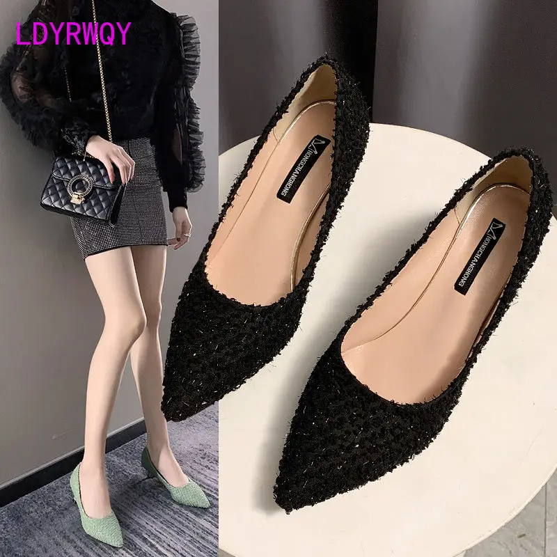 

Pointed high heels 2022 autumn new all-match sexy French girl stiletto shoes