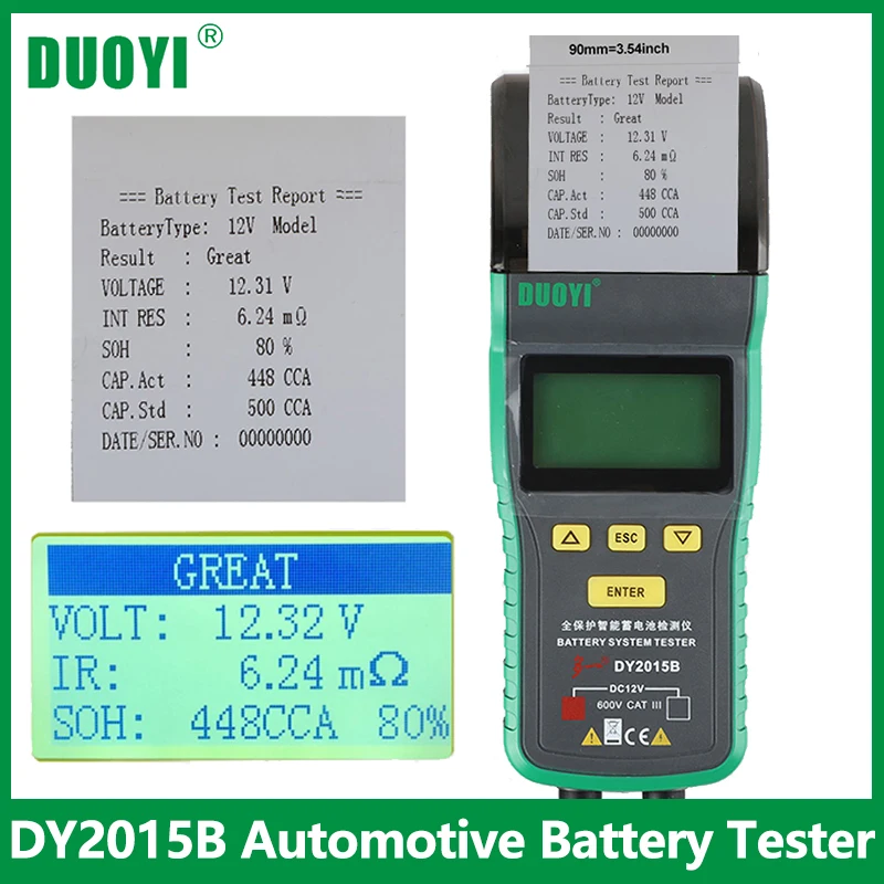 DUOYI DY2015B автоматический автомобильный рычаг управления Батарея Тесты er 12V 24V