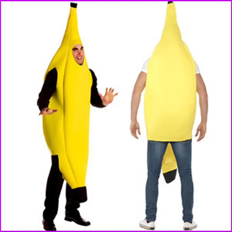 Carnival Clothing Men Cosplay Adult Fancy Dress Funny Sexy Banana Costume Novelty Halloween Christmas Party Decorations |