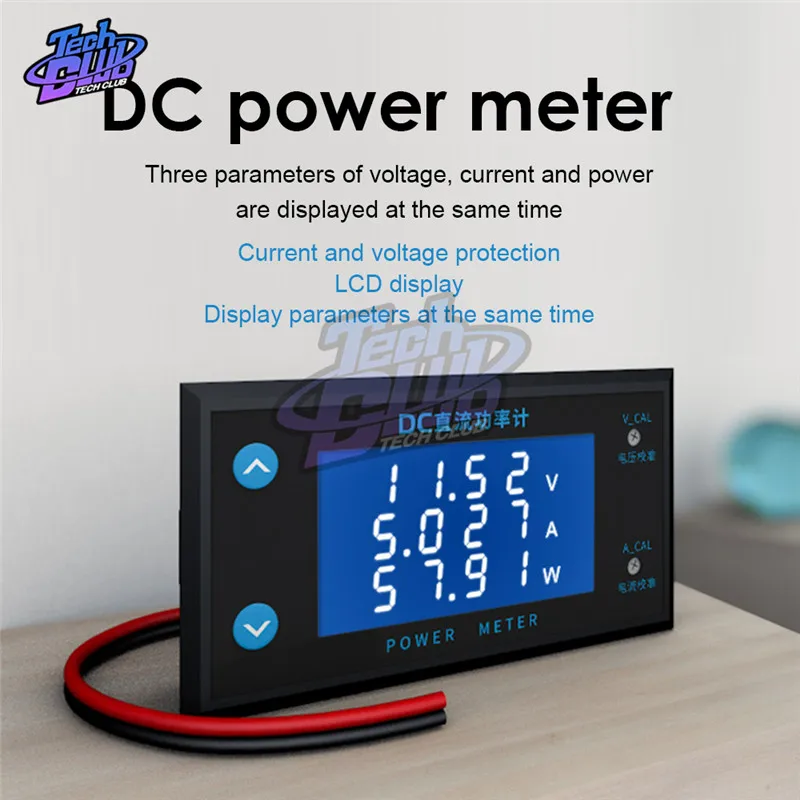 

High-precision DC 0-200V 10A LCD 4/5 digit Voltmeter Ammeter Power Meter Voltage Current Measuring Instrument