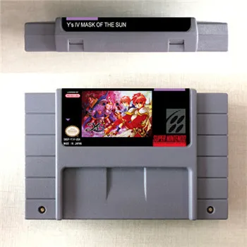 Ys Mask IV of the Sun-карта для игры ролевая версия США на английском языке Аккумулятор