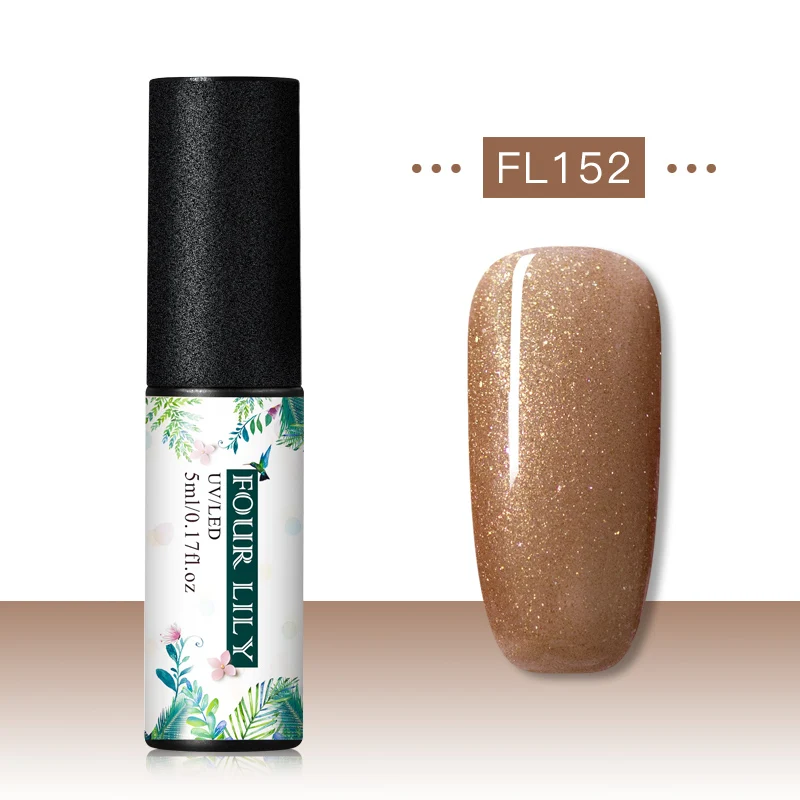 CS06923 Четыре лилии Гель-лак набор УФ Vernis Полупостоянный праймер верхнее покрытие 5 мл цветной гель для ногтей лак Nagellak Soak Off лак - Цвет: CS06923