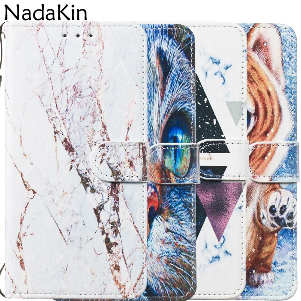 Роскошный чехол-книжка с мраморным рисунком для Xiaomi mi A3 mi 9 Lite 9T Red mi 7A K20 Note 6 Pro 7 откидной кожаный чехол-кошелек