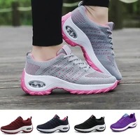 2021 women sneakers casual shoes comfortable lace up mesh ladies sport shoes chunky women flat vulcanized shoes females sneaker